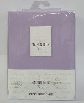 Простынь Maison D'or трикотажная на резинке 180x200 см с наволочками 2 шт. 50x70 см Lila (2000022280250) - фото 2 Простынь Maison D'or трикотажная на резинке 180x200 см с наволочками 2 шт. 50x70 см Lila (2000022280250) - фото 2
