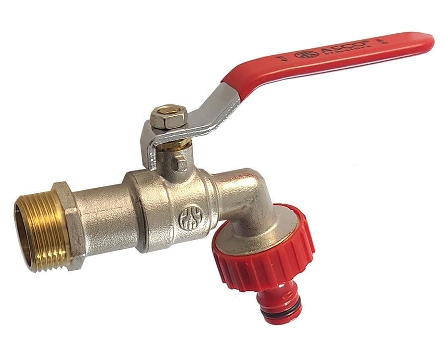 Кран для поливу ASCO 1/2" PN40 латунь (RS-NP-BRH-PP-001)
