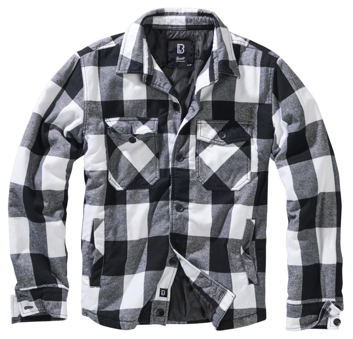 Куртка Brandit Lumber Jacket L White/Black (9478/46L) - фото 1