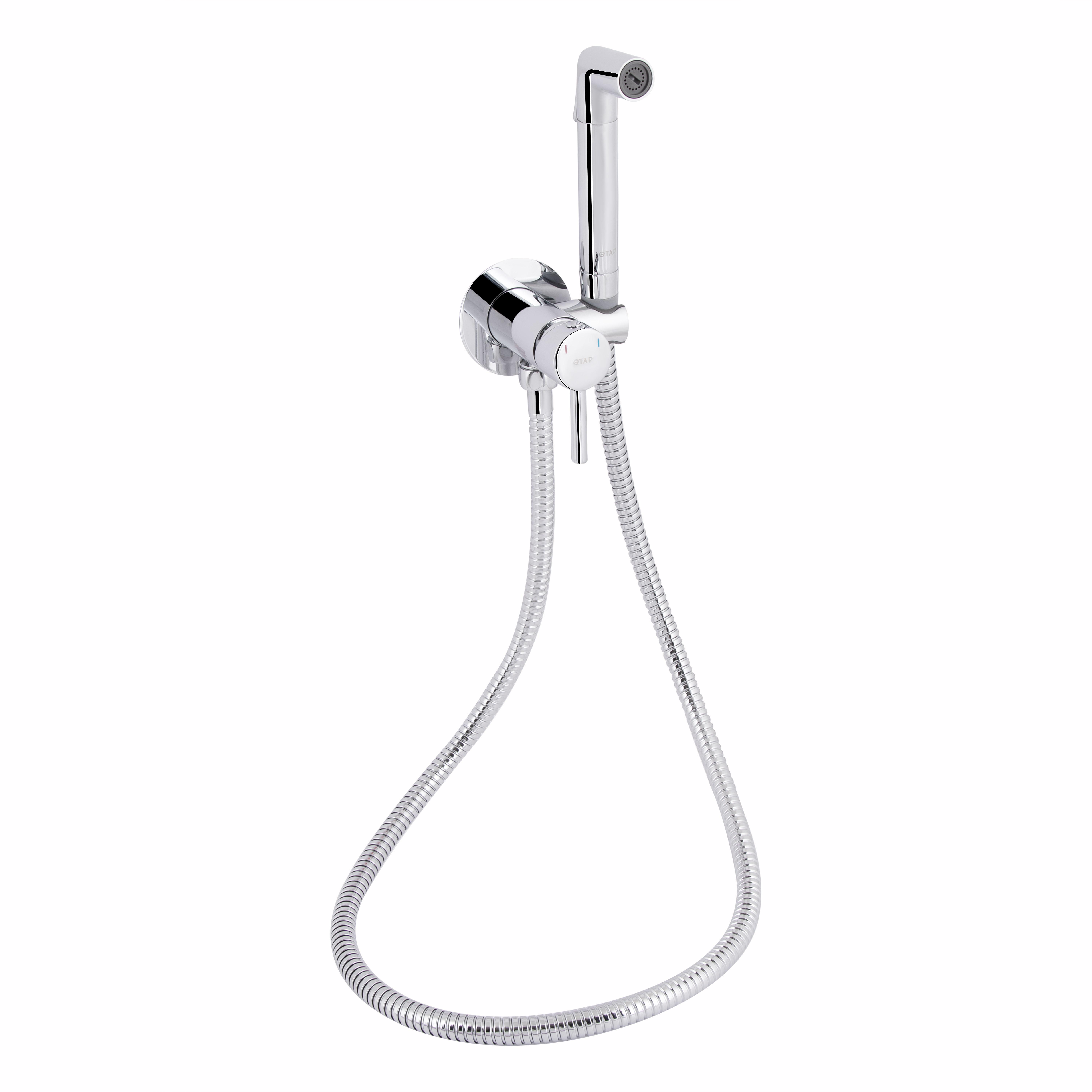 Набор для гигиенического душа Qtap Inspai-Varius округлый Chrome (QTINSVARCRMV00440001)