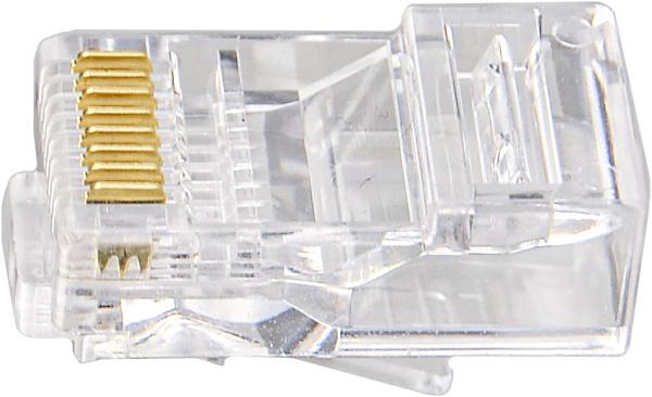 Коннектор сетевой АСКО-УКРЕМ 100 шт. (RJ-45 UTP)