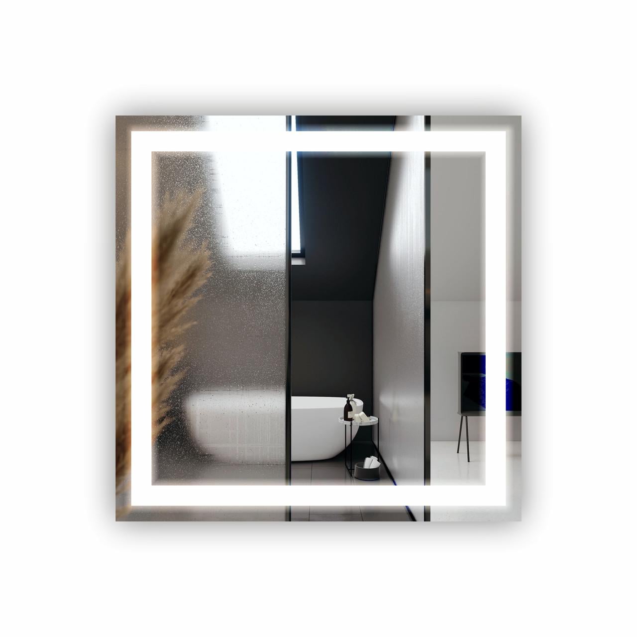 Зеркало для ванной комнаты с LED подсветкой SR-040 800х800 мм