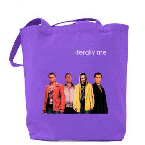 Шопер Literally me Мем 41х37 см Фиолетовый (17174766-15-200265)