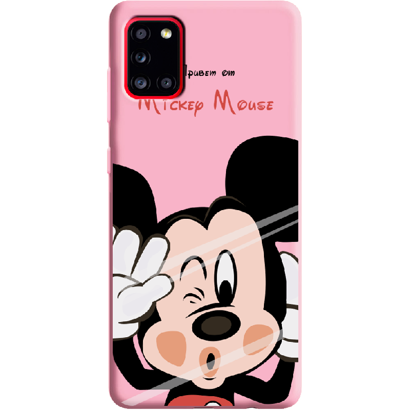 Чехол Boxface Samsung A315 Galaxy A31 Mister M Розовый силикон (39470-cc58-41981)