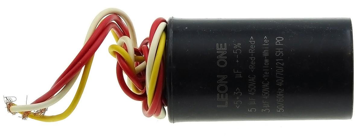 Конденсатор рабочий Leon One 5+3 мкФ 450V D40 H73