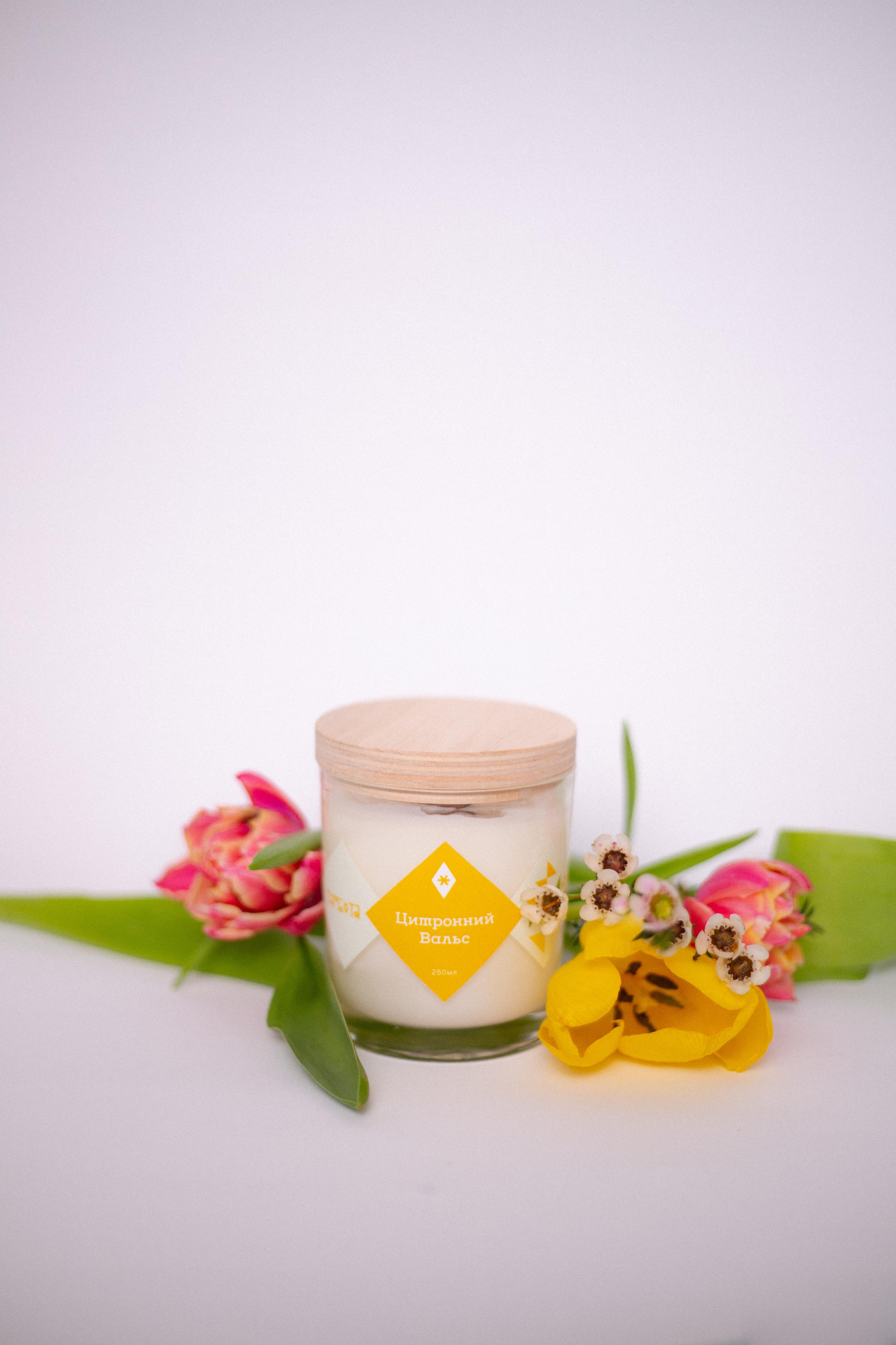 Аромасвічка соєва Цитронний вальс