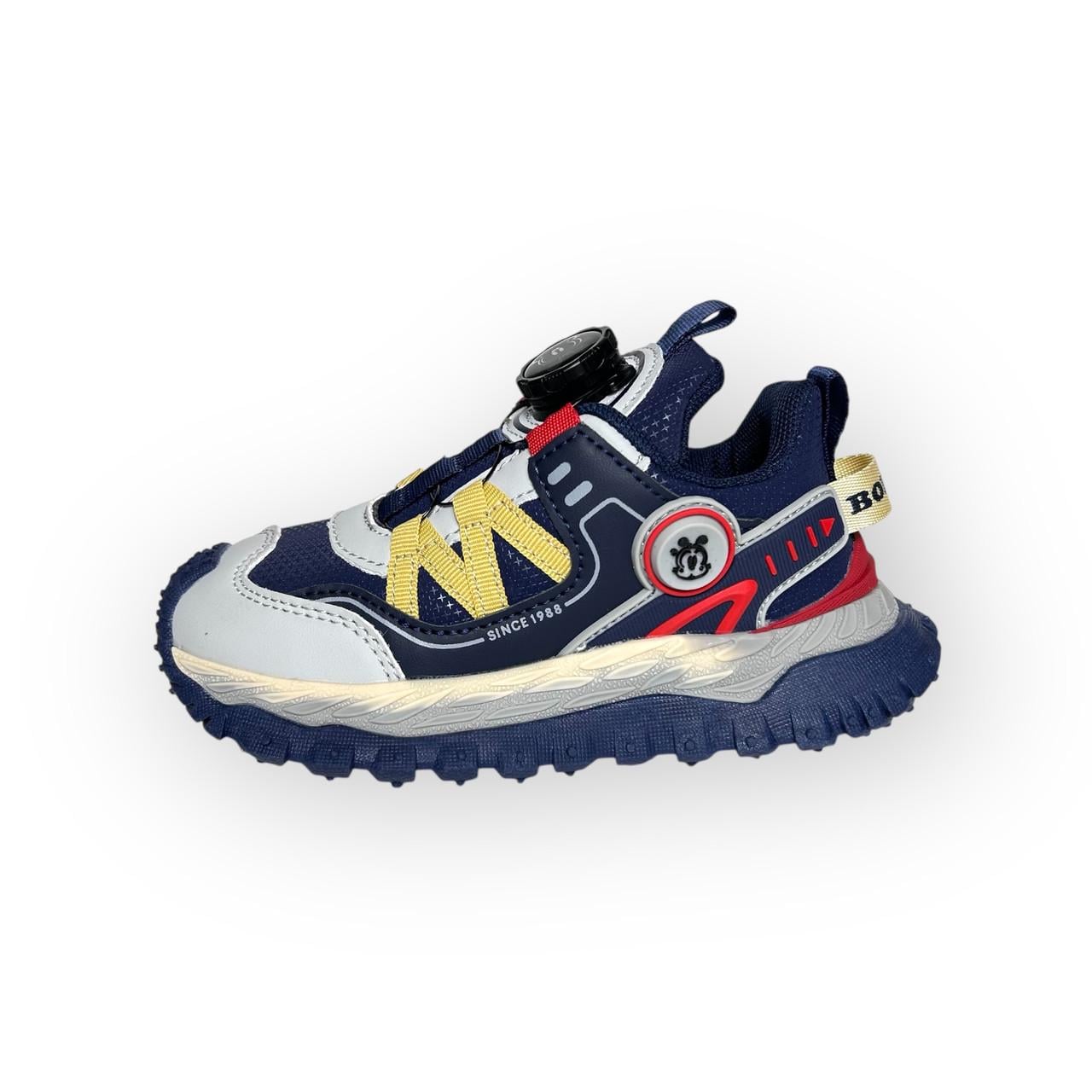 Кроссовки детские для мальчика BobDog с системой быстрой шнуровки BOA р. 31-19 см Синий (31043272)