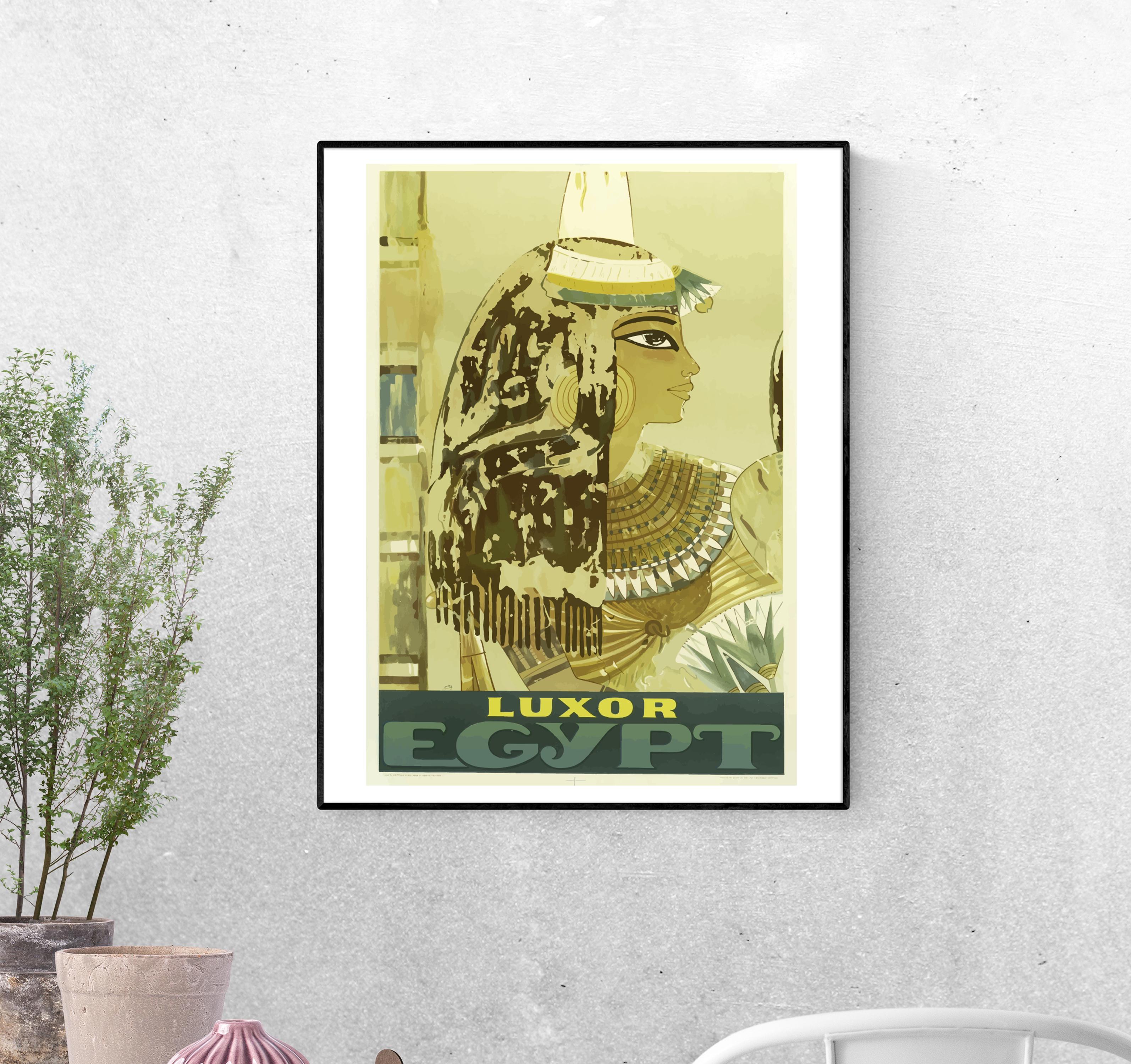 Тревел-постер Египетская царица Клеопатра формат А-4