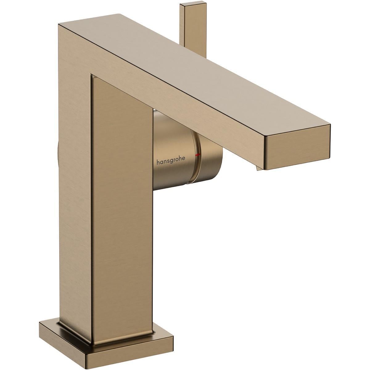 Смеситель для раковины Hansgrohe Tecturis E однорычажный Бронзовый матовый (37461143)