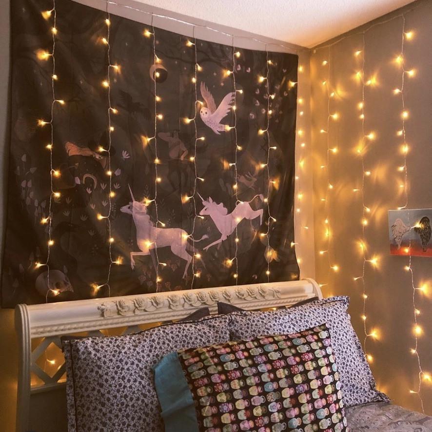 Гірлянда Alphatrade Водоспад 3x2,5 м 720 LED статика Прозорий/Теплий білий (120070)