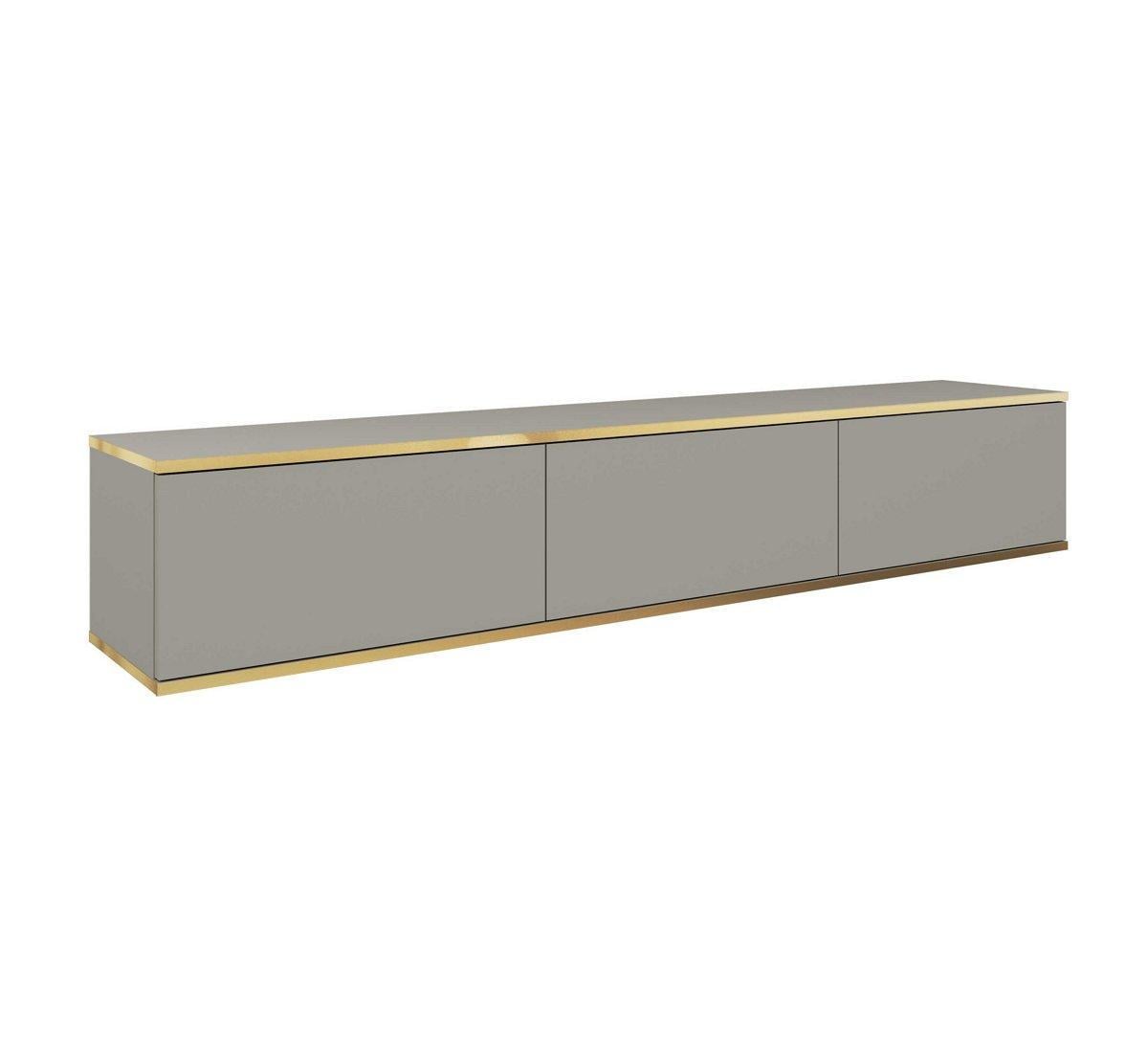 Тумба під ТВ навісна Perfect Home Oro RTV175 3-дверна Сірий (PFH-091360)