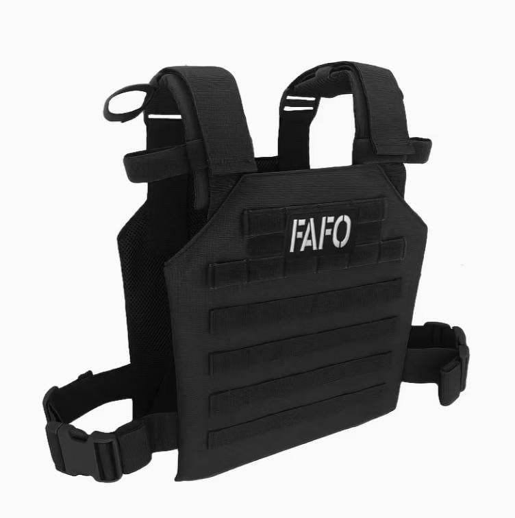 Плитоноска с системой MOLLE с флажком FAFO Черный (35867728)