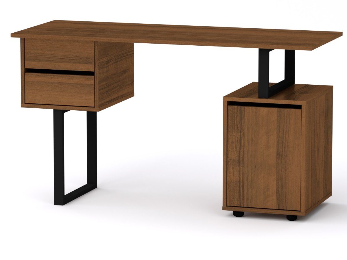Стіл письмовий Компаніт Лофт 4 130х50х72,8 см Горіх (61851c32bf788663f50d86e5) Стіл письмовий Компаніт Лофт 4 130х50х72,8 см Горіх (61851c32bf788663f50d86e5)