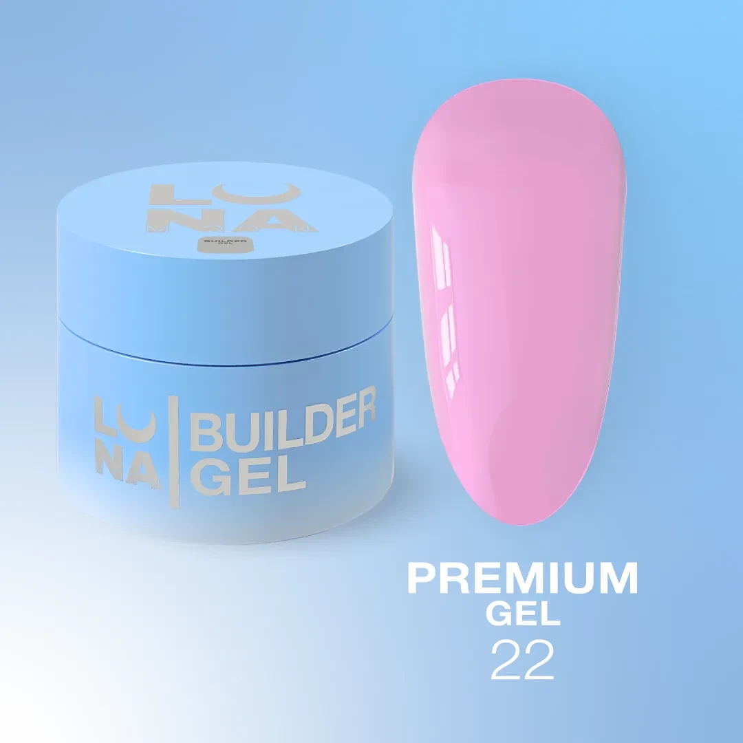 Гель Luna Moon Premium Gel №22 50 мл Яскравий рожевий