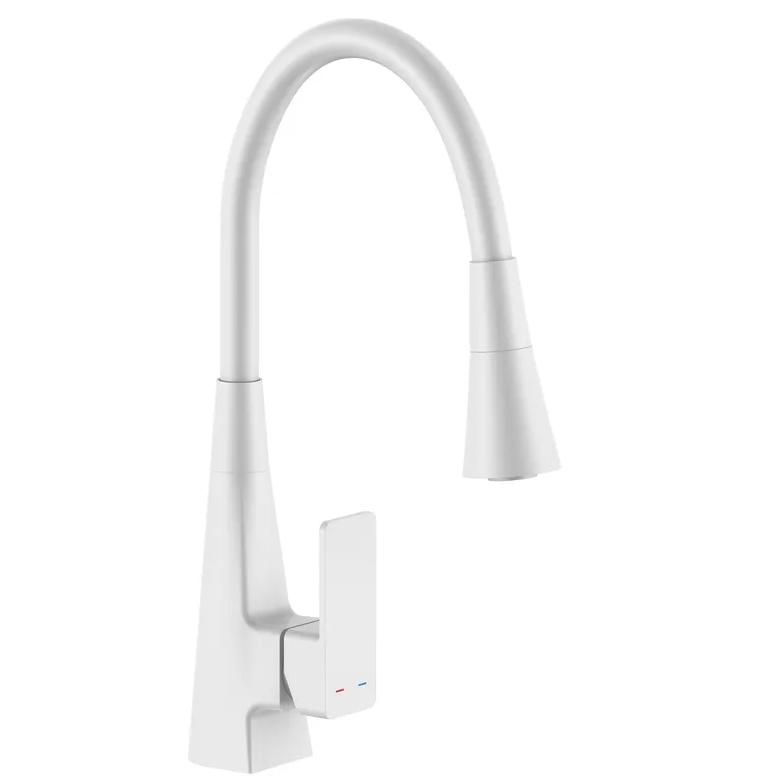 Змішувач для кухні MIXXUS Etna 014-T NUT White Refl.White і силіконовий вилив Білий (MI8424) Змішувач для кухні MIXXUS Etna 014-T NUT White Refl.White і силіконовий вилив Білий (MI8424)