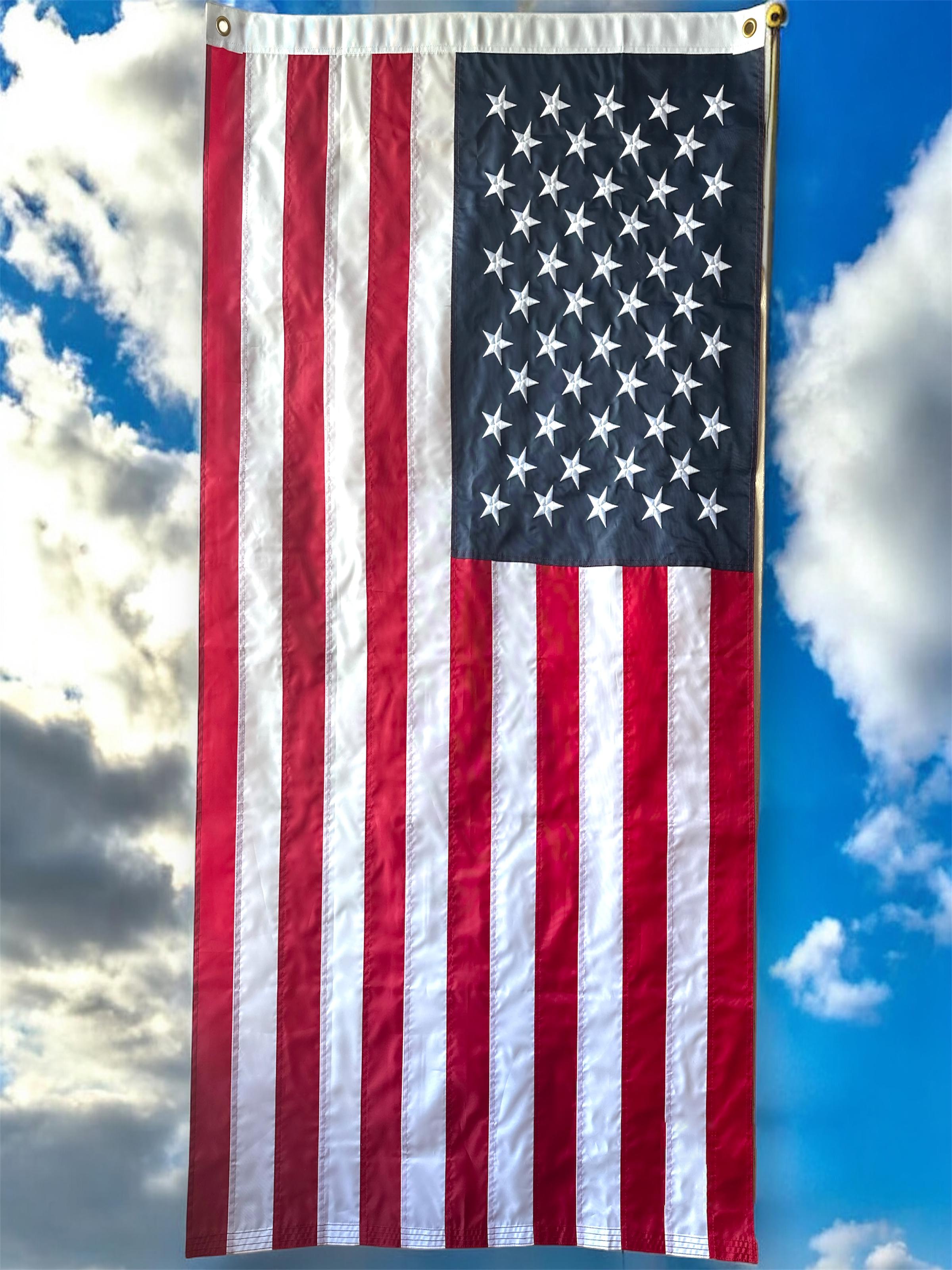 Флаг США Kayfovo USA-1 уличный габардин с клипсами для крепления на флагшток 140х90 см (28645)