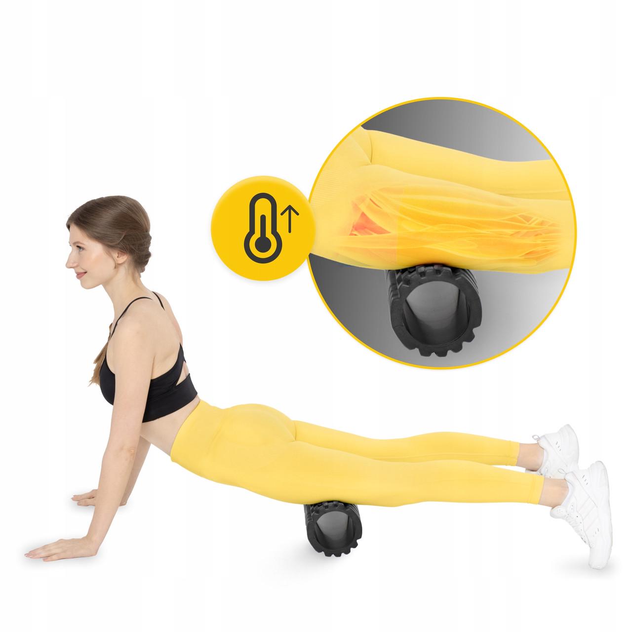 Масажний ролик 4fizjo 45x13,5 см Black (P-5907739310545) - фото 5