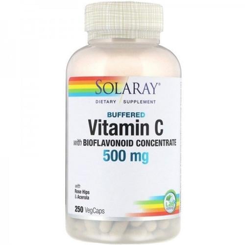 Витамин C Solaray Vitamin C with Bioflavonoid Concentrate 500 100 мг 250 Veg Caps