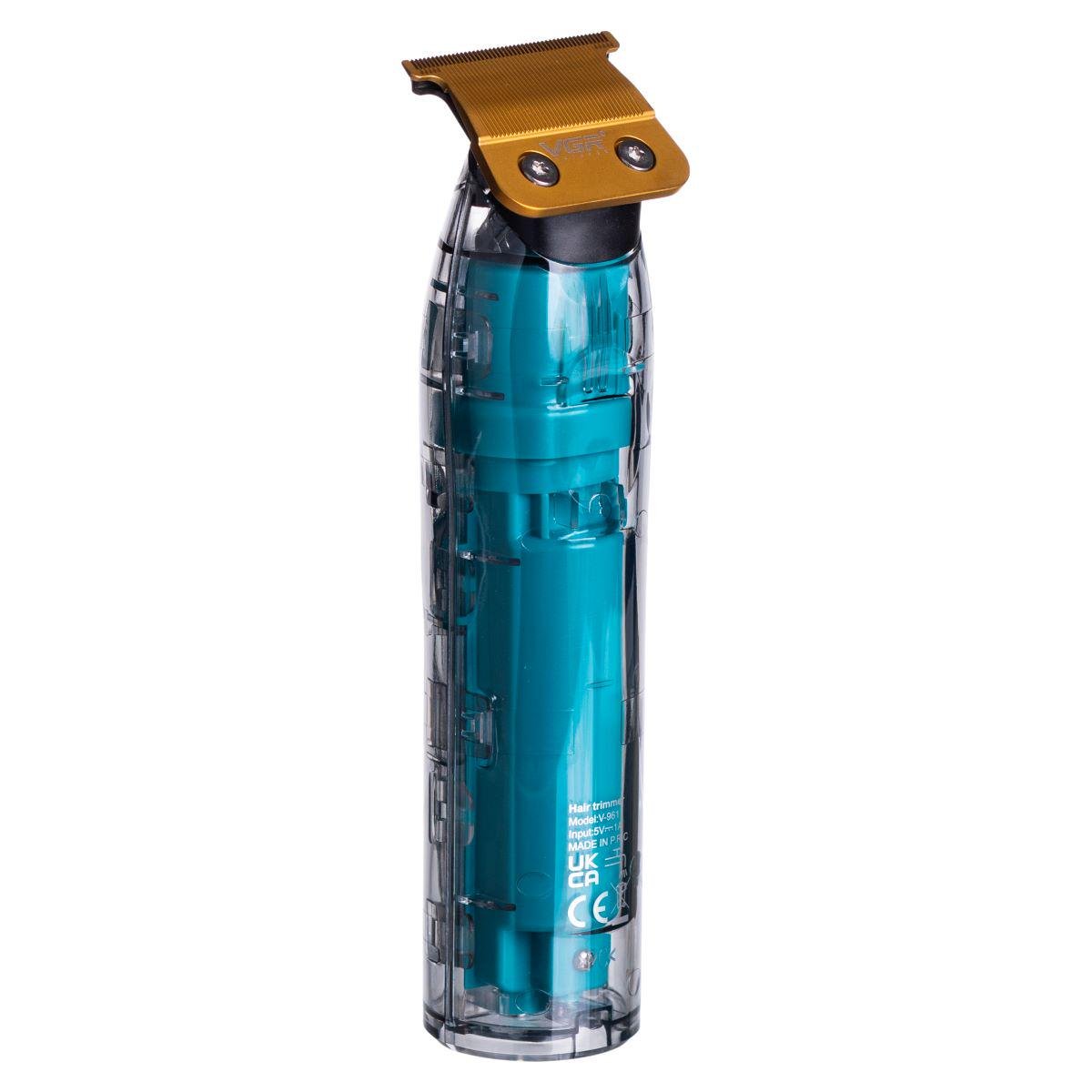 Триммер для стрижки VGR V-961 аккумуляторный с 4 насадками Зеленый (7380) - фото 8 Триммер для стрижки VGR V-961 аккумуляторный с 4 насадками Зеленый (7380) - фото 8