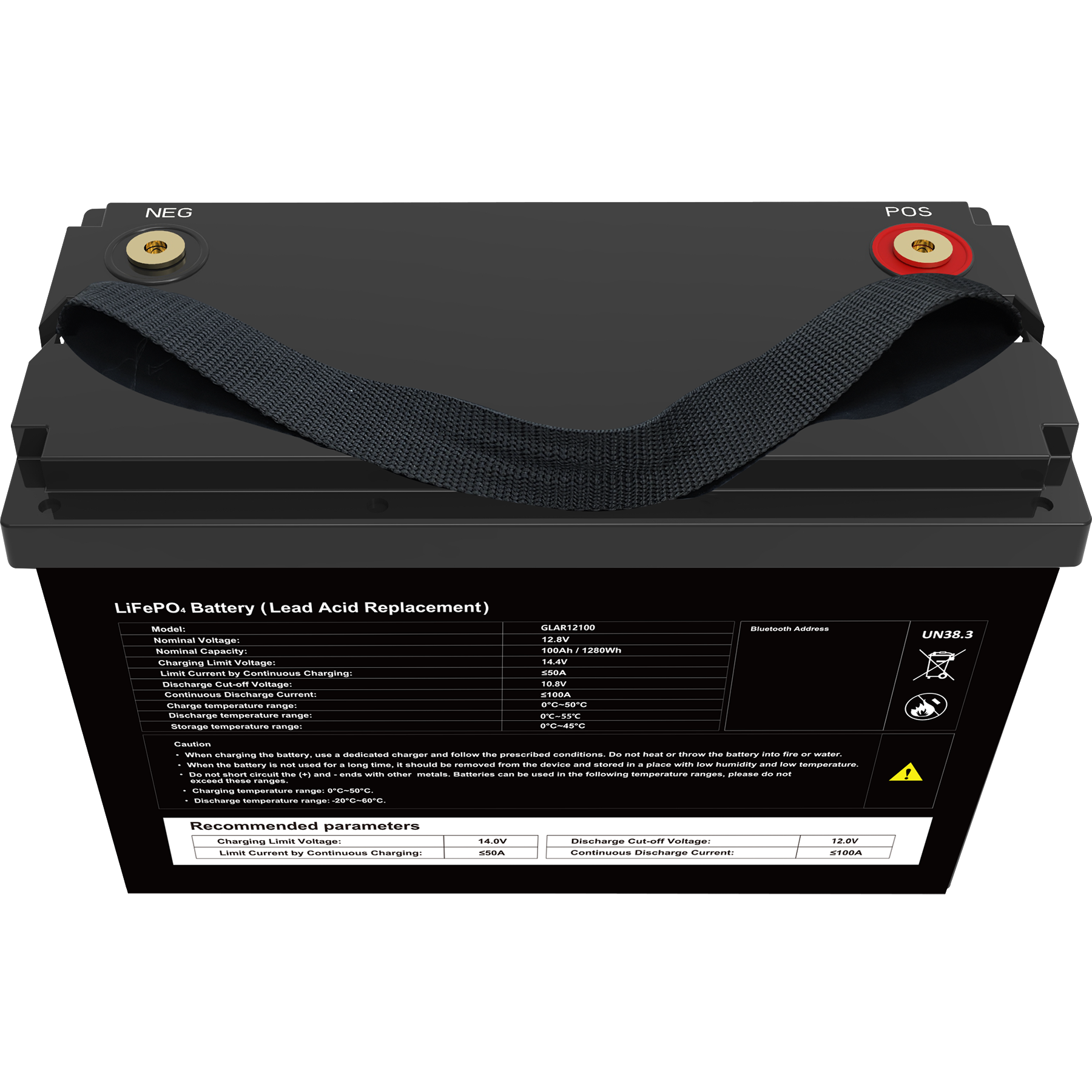 Аккумуляторная батарея Generator Guardian GLAR12100 LiFePO4 12.8V 100Ah 1280Wh