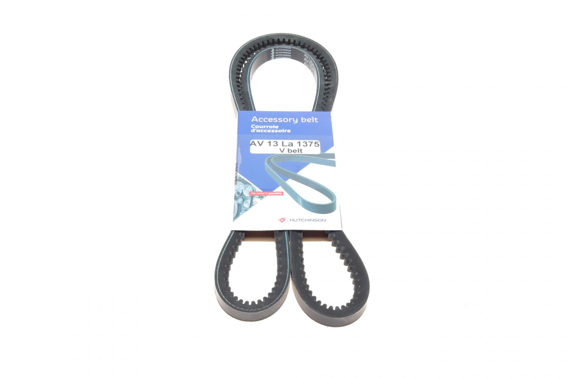 Ремень генератора HUTCHINSON Peugeot 505/604 2.7-2.8 77-87/MB 123 2.0-3.0 76-85 (AV 13 La 1375)