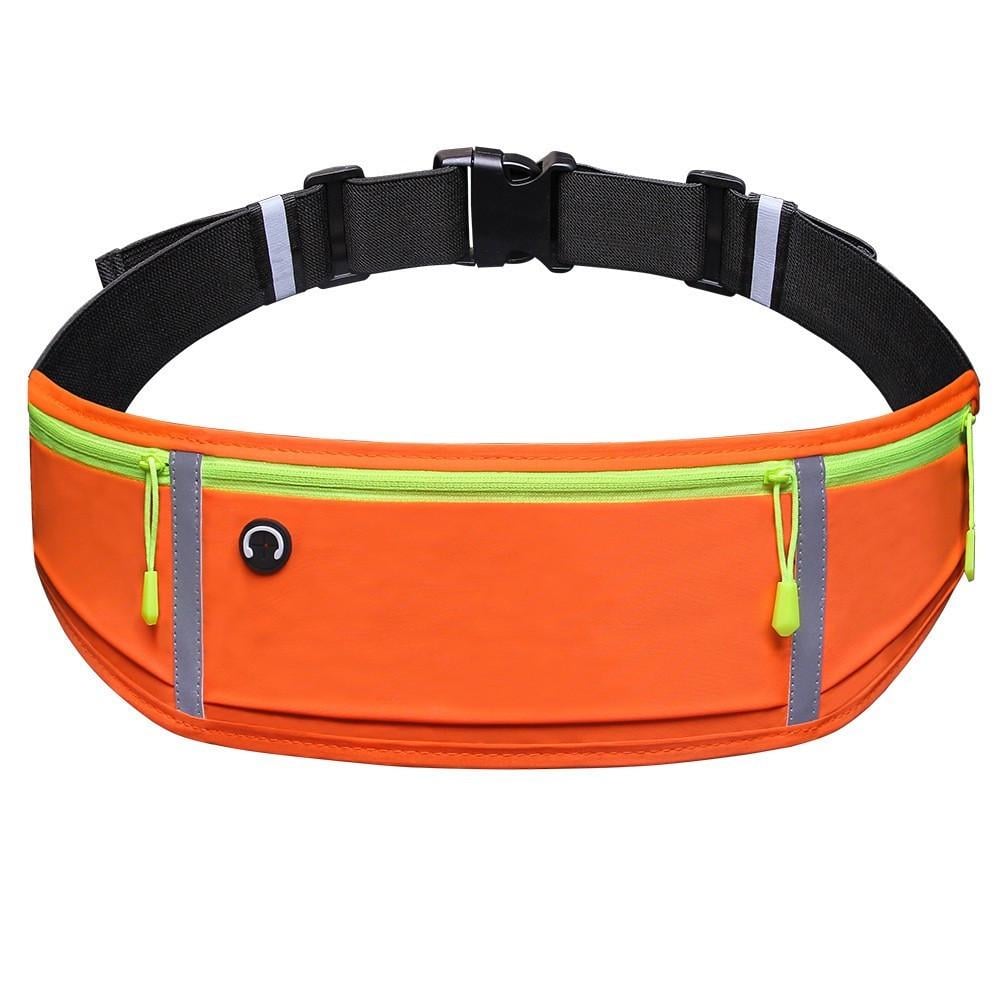 Сумка для бігу на пояс із 3 кишенями Orange (К0329)