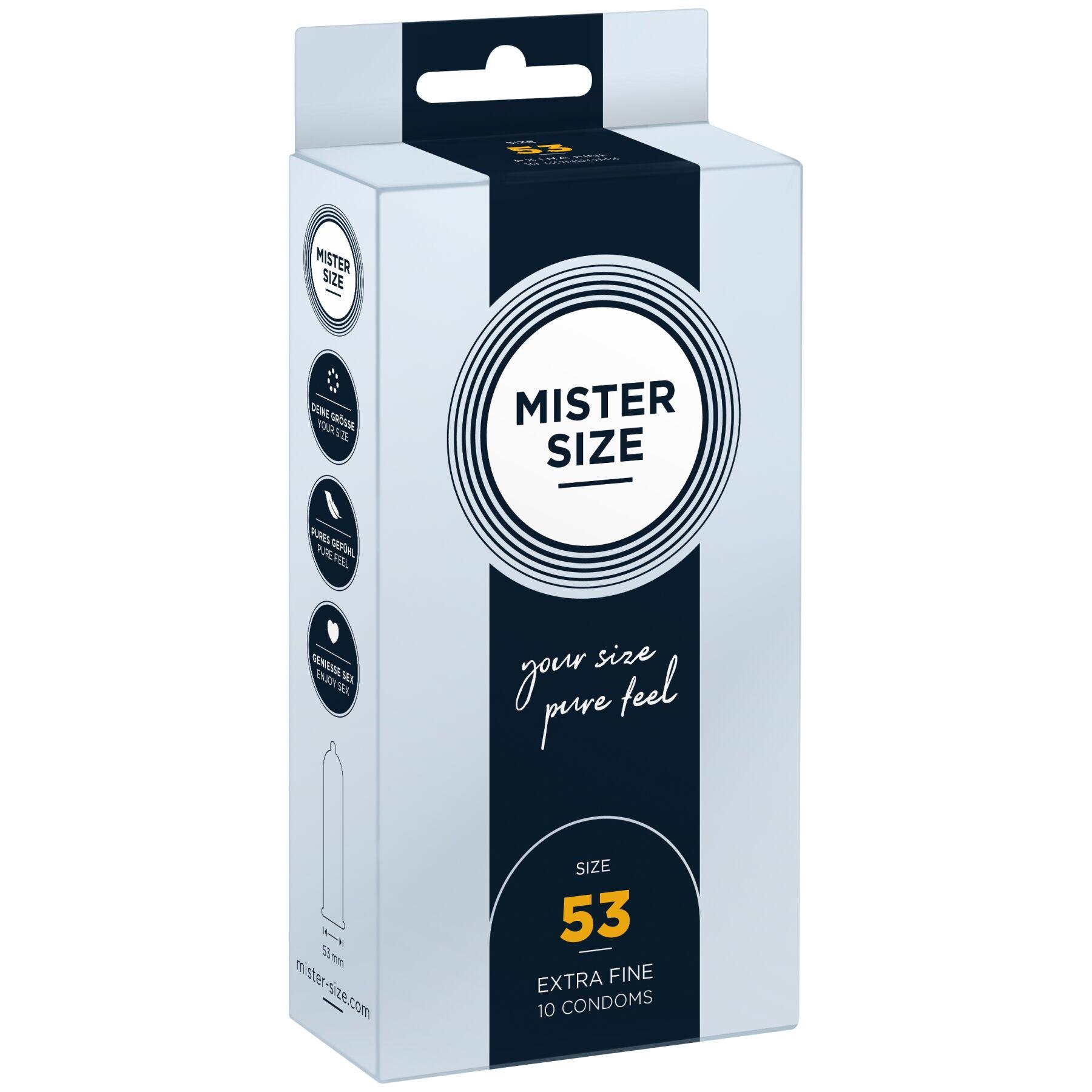 Презервативи Mister Size Pure Feel 0,05 мм р. 53 10 шт. (SO8044)