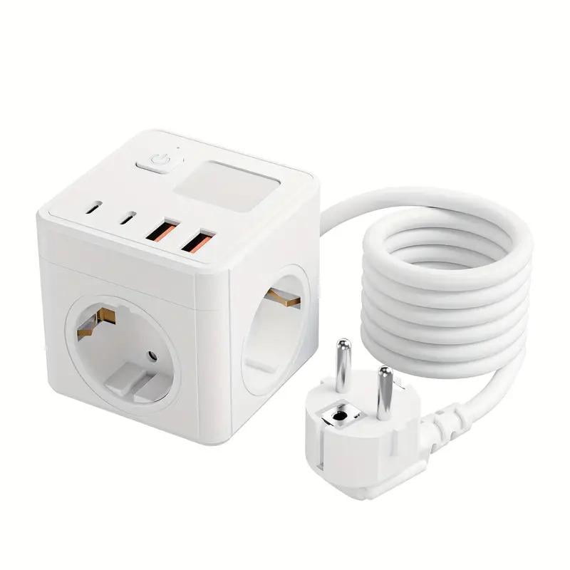 Фильтр со светильником 3 розетки\2 USB\2 Type-C - фото 2