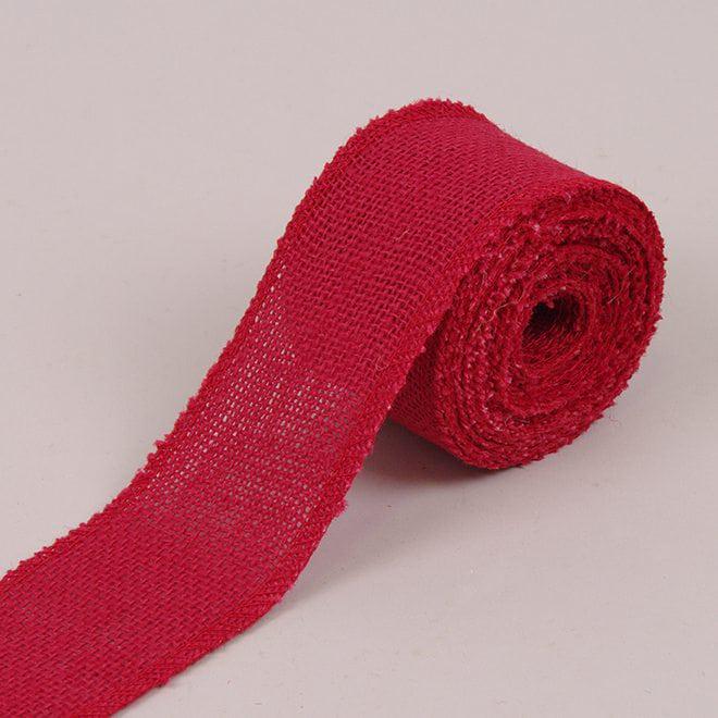 Лента Flora из мешковины 6,2х4,5 м Красный (41590)