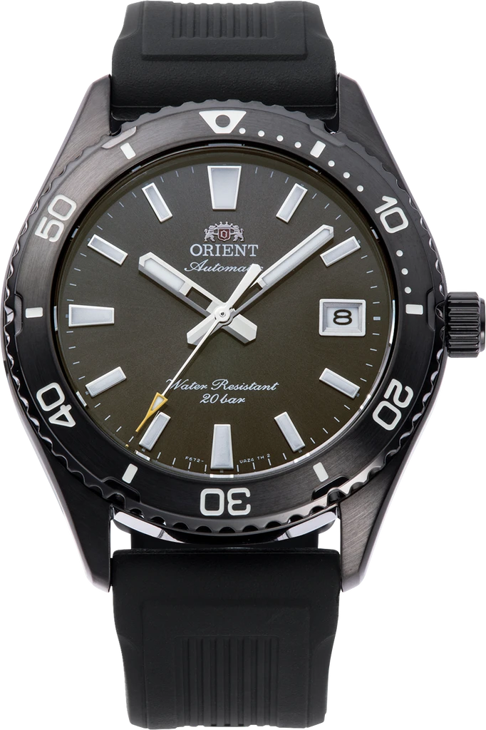 Наручные часы мужские Orient Mako 40 RA-AC0Q10N30B со стальным корпусом/сапфировым стеклом WR 200 м Черный (3124584450)