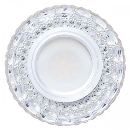 Точковий світильник врізний Feron із підсвіткою 7095 MR16 GU5.3 50w круг Прозорий (11473)