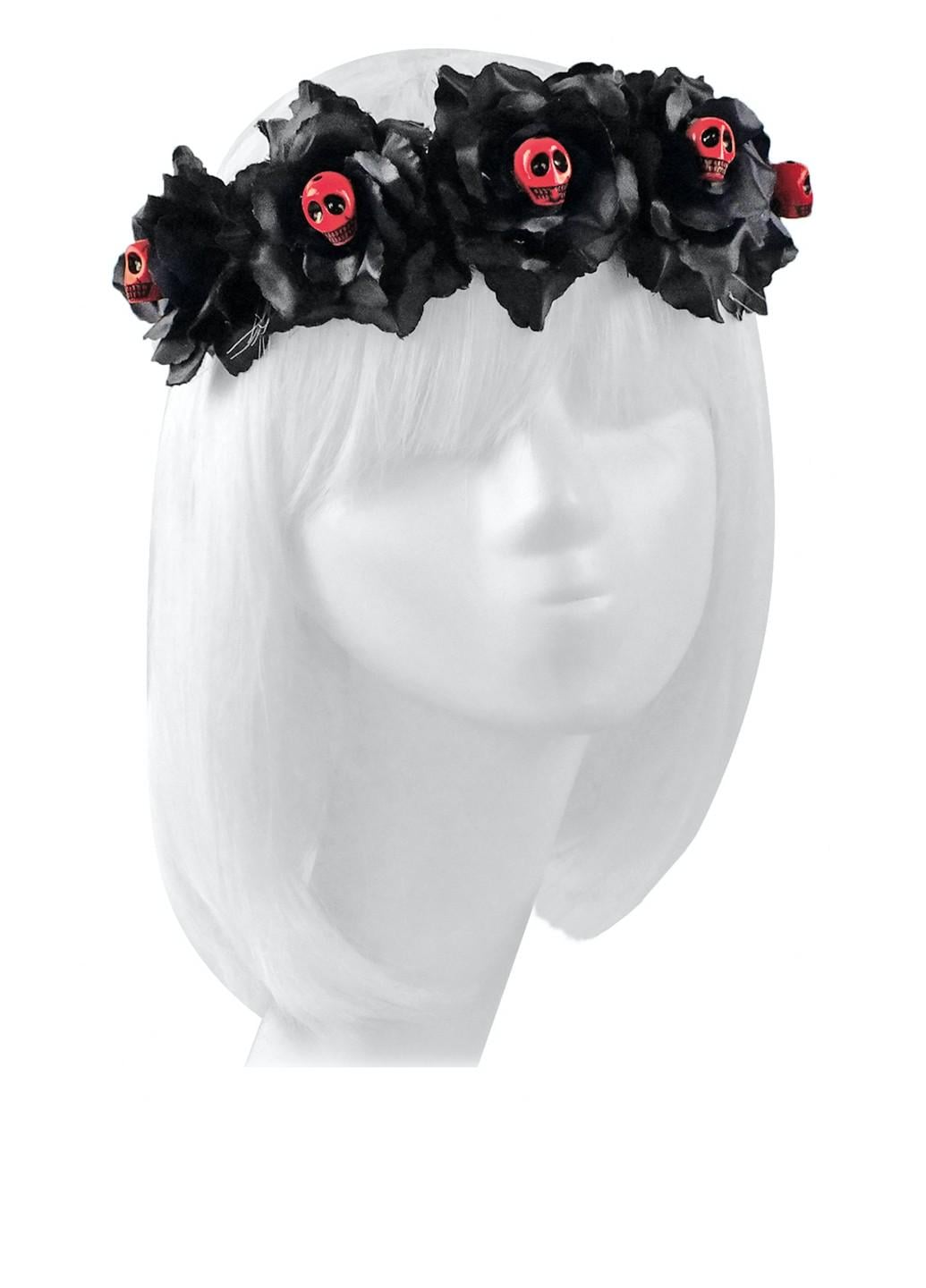 Венок Розария с черепами (19-925BLK)