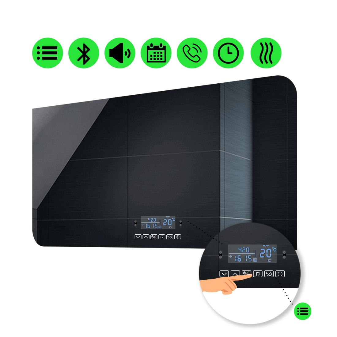 LED-зеркало 90x80 см с Smart-блоком и подогревом Simona (Simonag105)