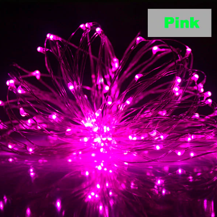 Гірлянда світлодіодна Ltl Роса 100 led 10 м нитка Рожевий - фото 8 Гірлянда світлодіодна Ltl Роса 100 led 10 м нитка Рожевий - фото 8