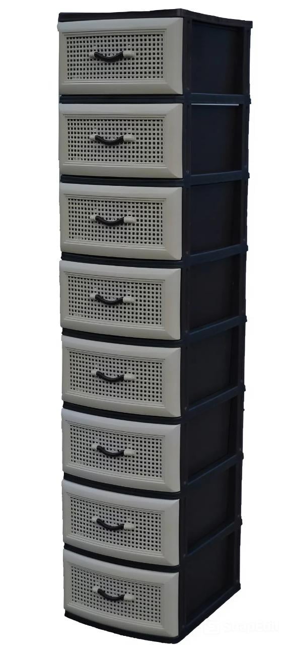 Комод пластиковый GIANT GiantXL 8 ярусов Бежевый (8-11-10241)