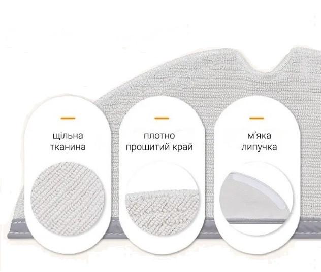 Комплект для робота-пилососа Xiaomi Mijia/RoboRock S50/S51/S55/S5 Max S6/E4/E20/C10 10 шт. White - фото 3 Комплект для робота-пилососа Xiaomi Mijia/RoboRock S50/S51/S55/S5 Max S6/E4/E20/C10 10 шт. White - фото 3