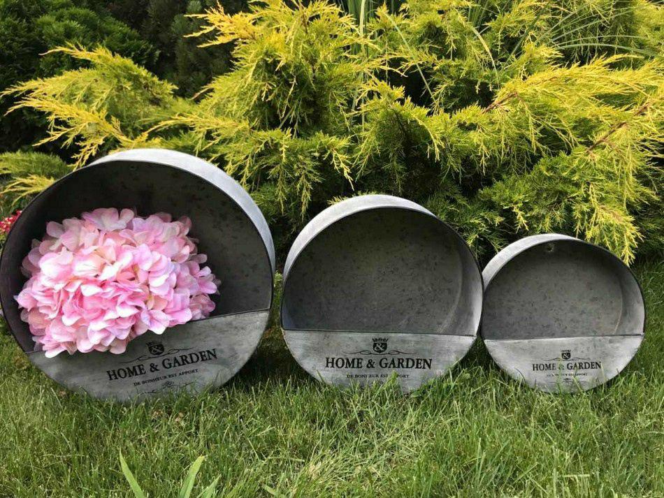 Набор кашпо металлических Decors HOME GARDEN N-21-13 3 шт. (DR001018)