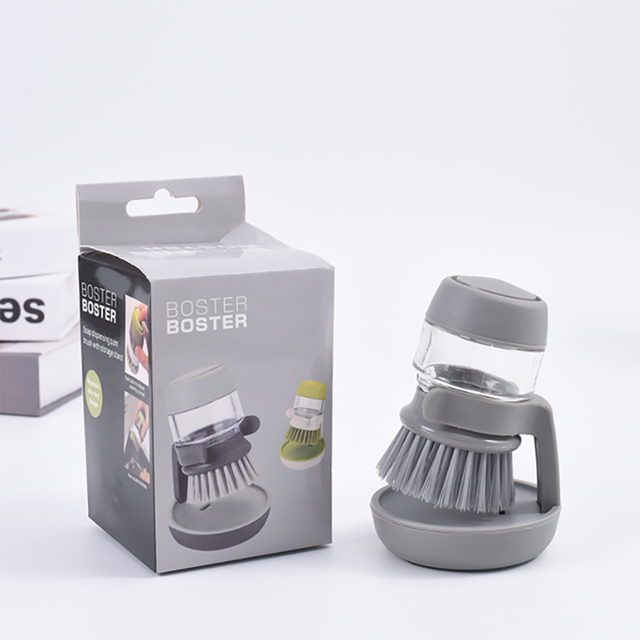 Диспенсер со щеткой для моющего средства Серый (875) Диспенсер со щеткой для моющего средства Серый (875)