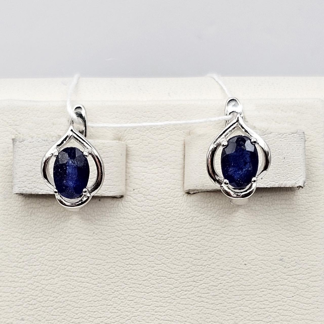 Серебряные серьги с сапфиром 3,53 г (2880986867) Серебряные серьги с сапфиром 3,53 г (2880986867)