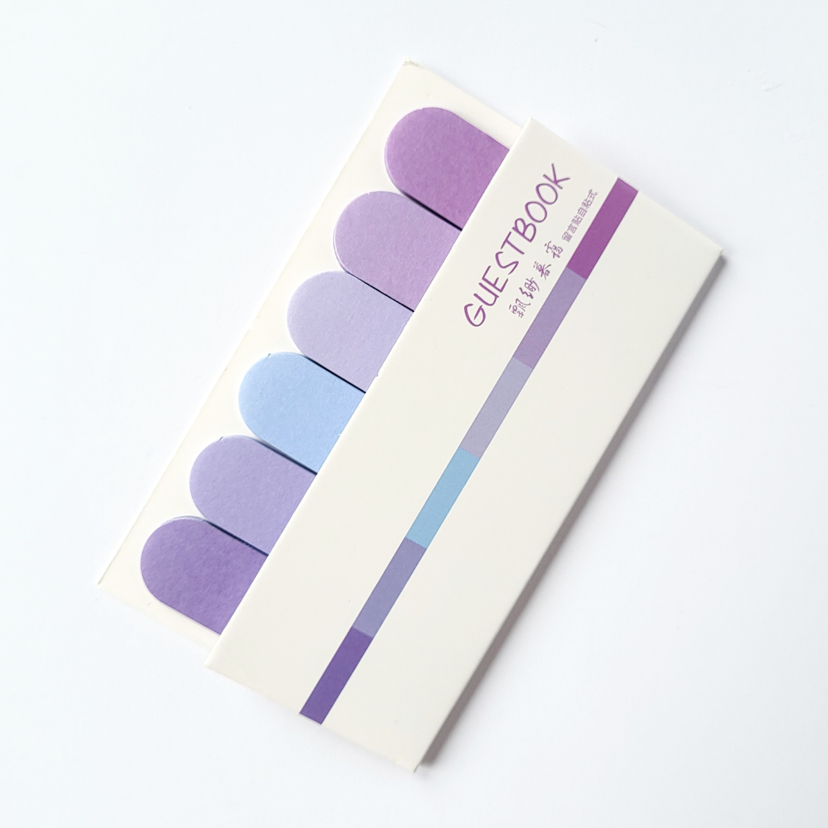 Набор стикеров-заметок Guest Book Pastel colors 120 шт. Фиолетовый (240)