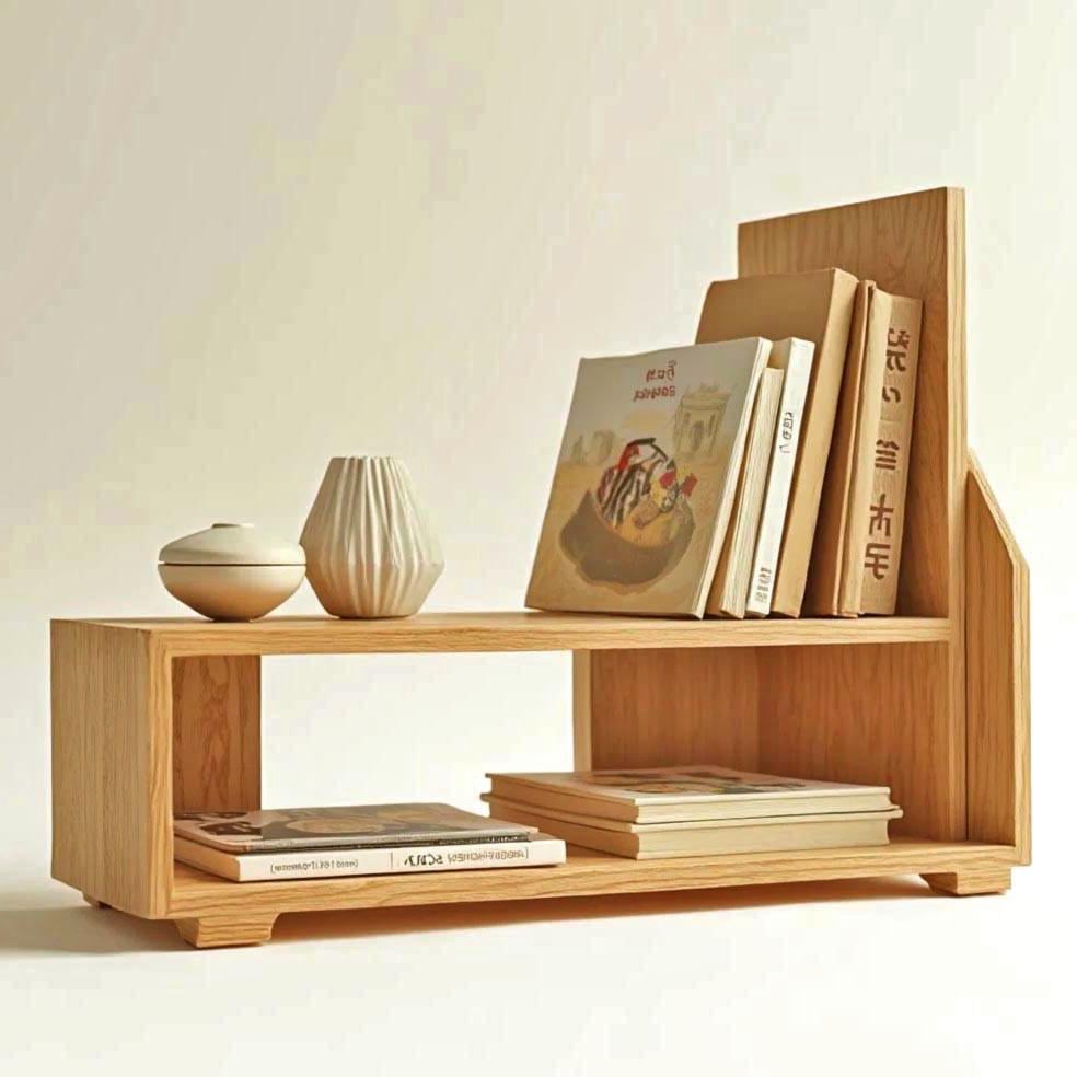 Полка книжная настольная из дерева Камуэр Карри (КПА-011703) Полка книжная настольная из дерева Камуэр Карри (КПА-011703)