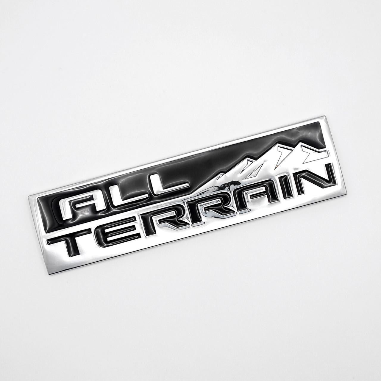 Эмблема плашка All terrain Chevrolet 13х3,4 см Хром глянцевый (2998272152)