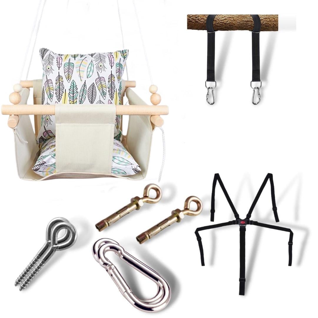 Детская качеля Infancy Перья Молочный (9903925) Детская качеля Infancy Перья Молочный (9903925)