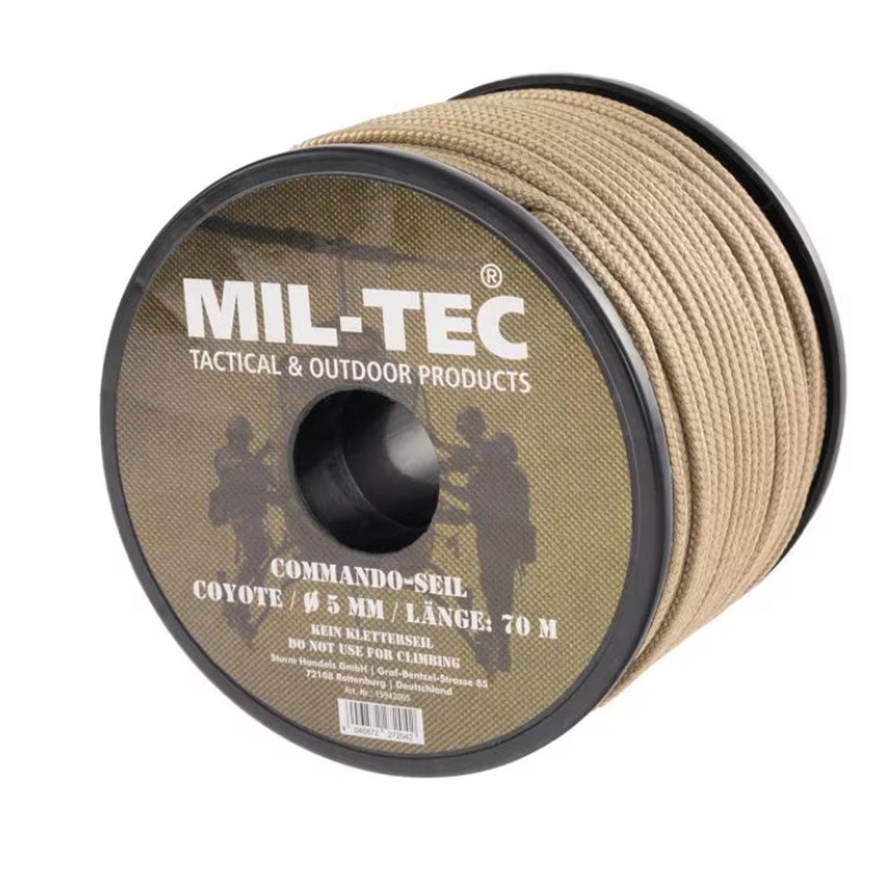 Веревка Mil-Tec Commando 70x5 мм Coyote