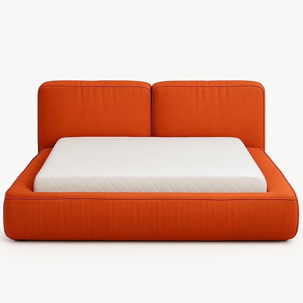 Кровать Бруно с подъемным механизмом 180х200 см Allure Orange