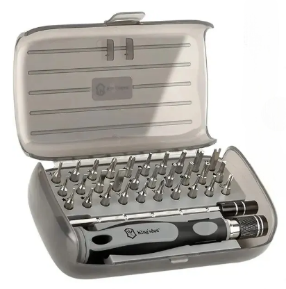 Отвертка Bautech Precision Screwdriver Set с набором прецизионных битов для ремонта ПК/ноутбуков 32 шт. Grey (2040049455)