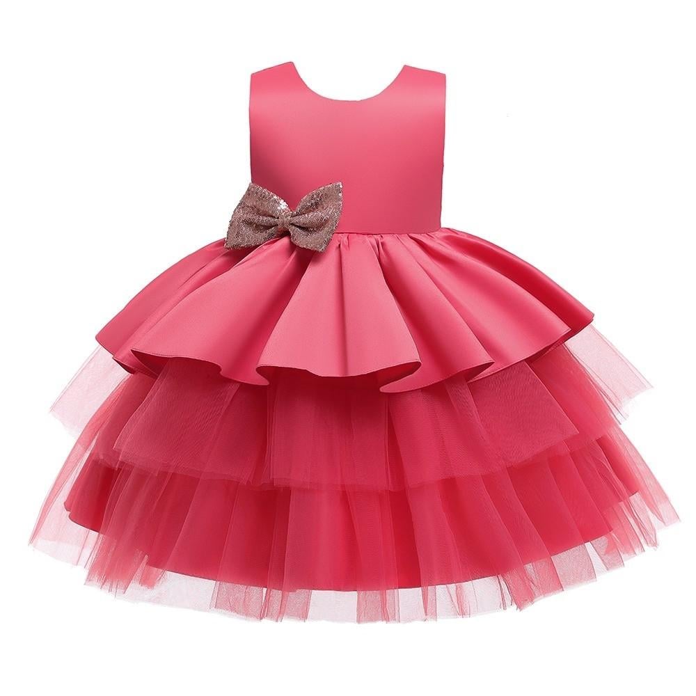 Платье праздничное 110 см Коралловый (23991971)