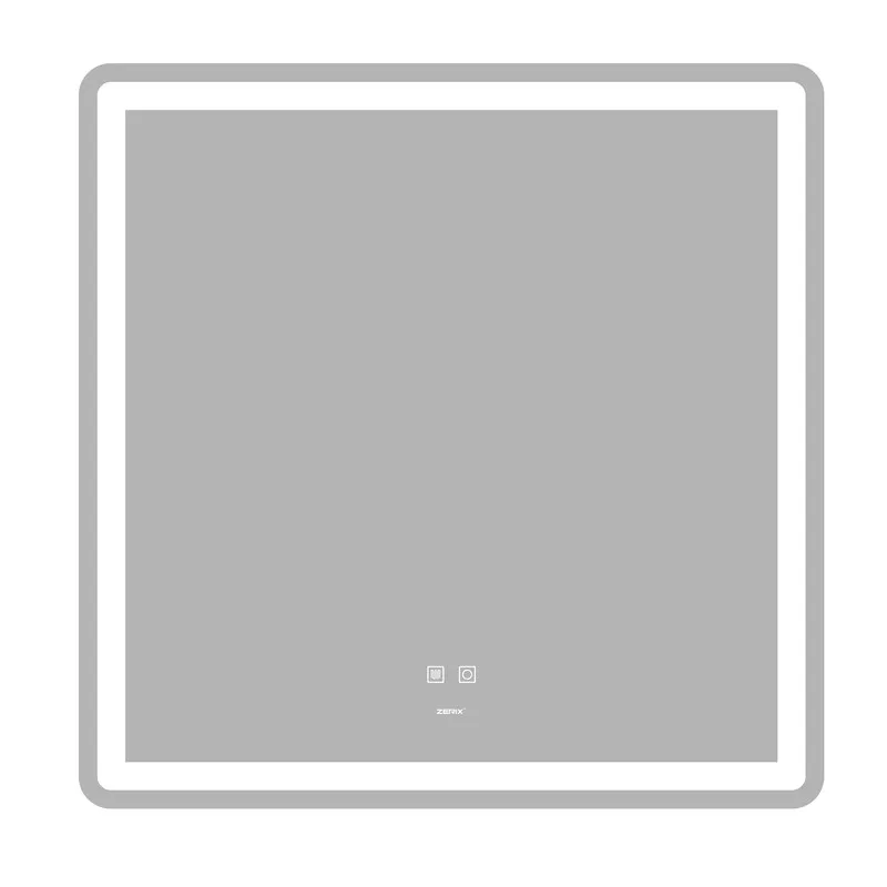 Зеркало для ванной комнаты Zerix Mirra MR05-80x80 LED Touch/Anti-fog/димер/регулятор яркости (ZX6058) Зеркало для ванной комнаты Zerix Mirra MR05-80x80 LED Touch/Anti-fog/димер/регулятор яркости (ZX6058)