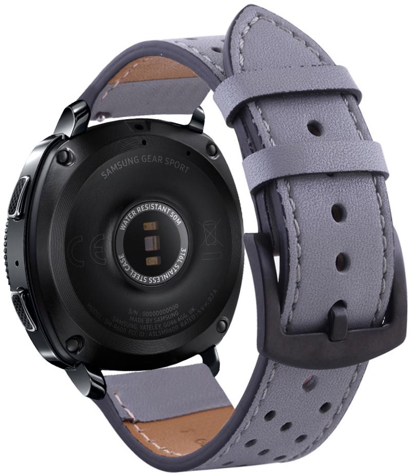Ремешок кожаный Classico для Samsung Gear Sport Grey (20645)