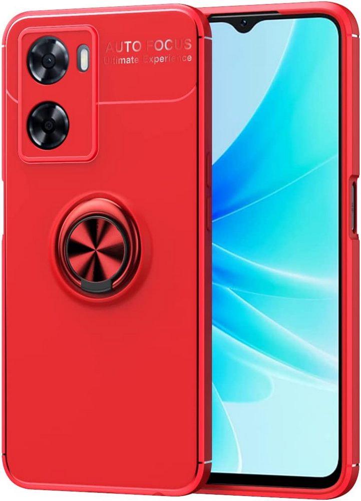 Чехол с кольцом OPPO A57s Autofocus Red (30760-2D)